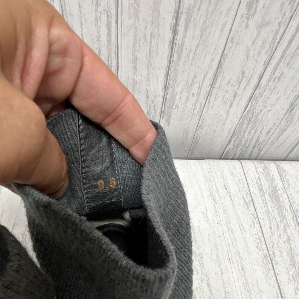 Womens Size 9.5 Everlane Gray Wool Knit Ankle Bootie Pull-On Round Toe - Picture 7 of 8